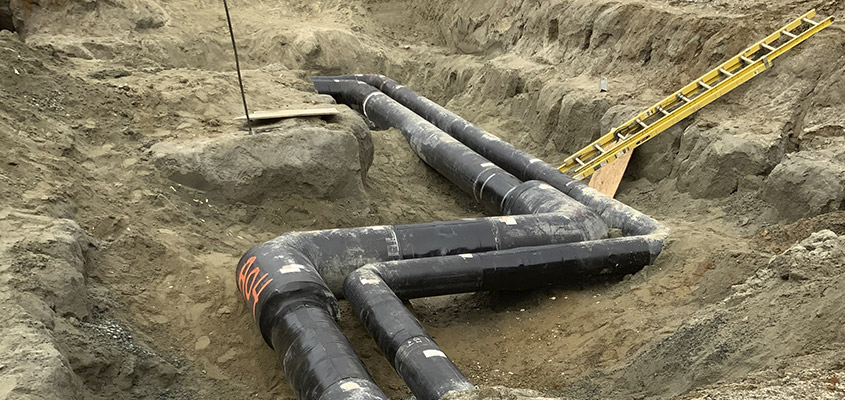 ground work undergound pipe